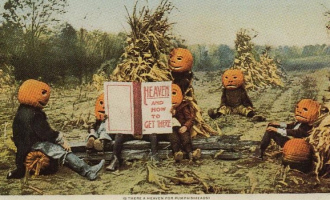 A rather odd Halloween postcard