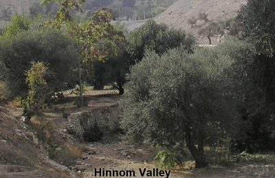 Hinnom Valley near Jerusalem