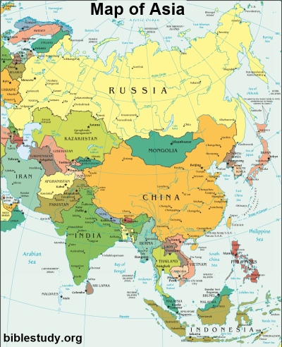 Map of Asia