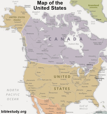 Map Of The Usa States. Map of the United States of