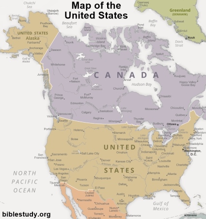 United States of America Map