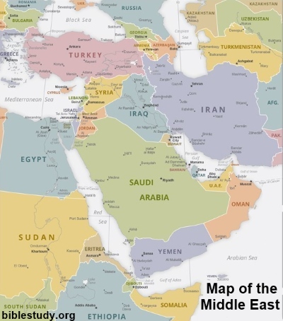 Middle East map