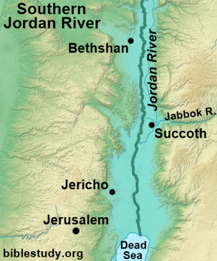 Southern Jordan River Map