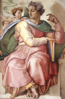 Fresco of Isaiah the Prophet by Michelangelo