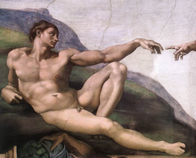 Creation of Adam by Michelangelo