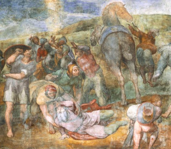 Conversion of Saul by Michelangelo