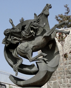 Damascus statue of Paul's (Saul's) conversion