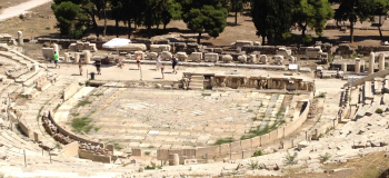 Ruins of Dionysius Theater in Athens