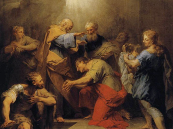 Ananias Restoring Sight of Paul