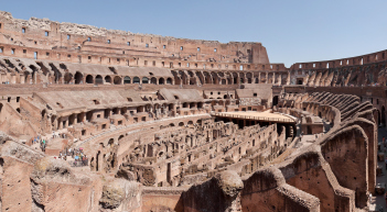 Interior of Roman Colosseum 