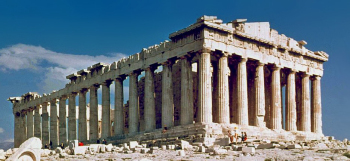 Ruins of the Parthenon in Athens