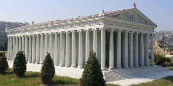 Temple of Artemis (Diana) model in Istanbul Turkey