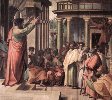 Paul Preaching At Athens