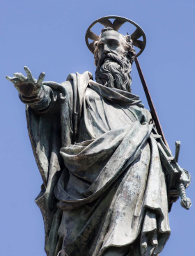Statue of Apostle Paul by Porta