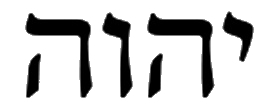 The Tetragrammaton or four letters of God's Name