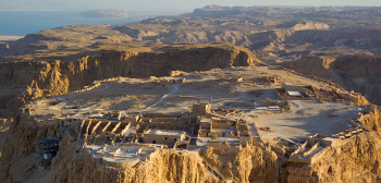 Masada in de wildernis van Judea