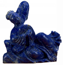 Figure carved from Lapis Lazuli Gemstone found in Afghanistan