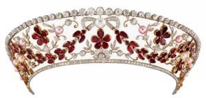 Tiara made with Jacinth Gemstones