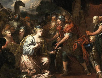 Queen of Sheba meets Solomon