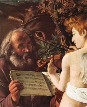 Joseph holds music for an angel