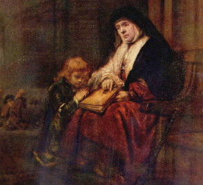 Timothy and his Grandmother by Rembrandt