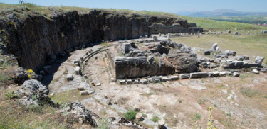 Ruins of Augustus temple in Antioch