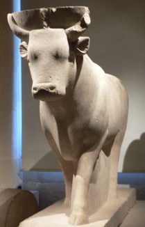 Statue of Egyptian god Apis, the sacred bull