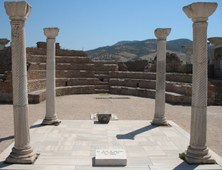 Traditional location of Apostle John's Grave in Ephesus