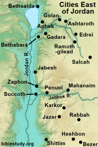 Bethabara In The Bible Map Cities Of Israel East Of Jordan River Map Bethabara In The Bible Map Cities Of Israel East Of Jordan River Map