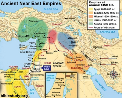 Ancient Near East Empires Map