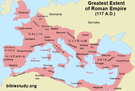 Map of Roman Empire at its Peak!