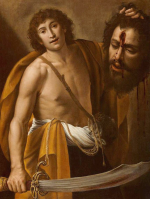 David Holding Goliath's Head
