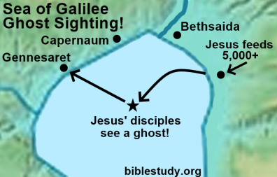 Location of Ghost Sighting on Sea of Galilee!
