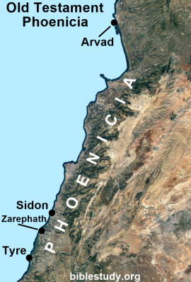 Location of Ancient Tyre Map
