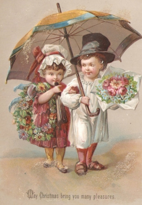 Christmas Card from Victorian Era