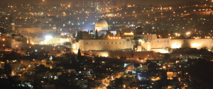 Modern Jerusalem at night