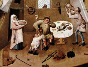 The deadly sin of gluttony