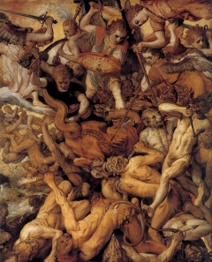 Fall of Rebellious Angels by Frans Floris