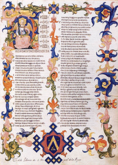 Folio from The Divine Comedy by Dante