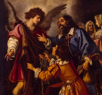 Tobias, Tobias oferecem arcanjo um presente