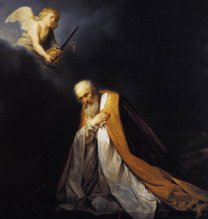 King David in Prayer